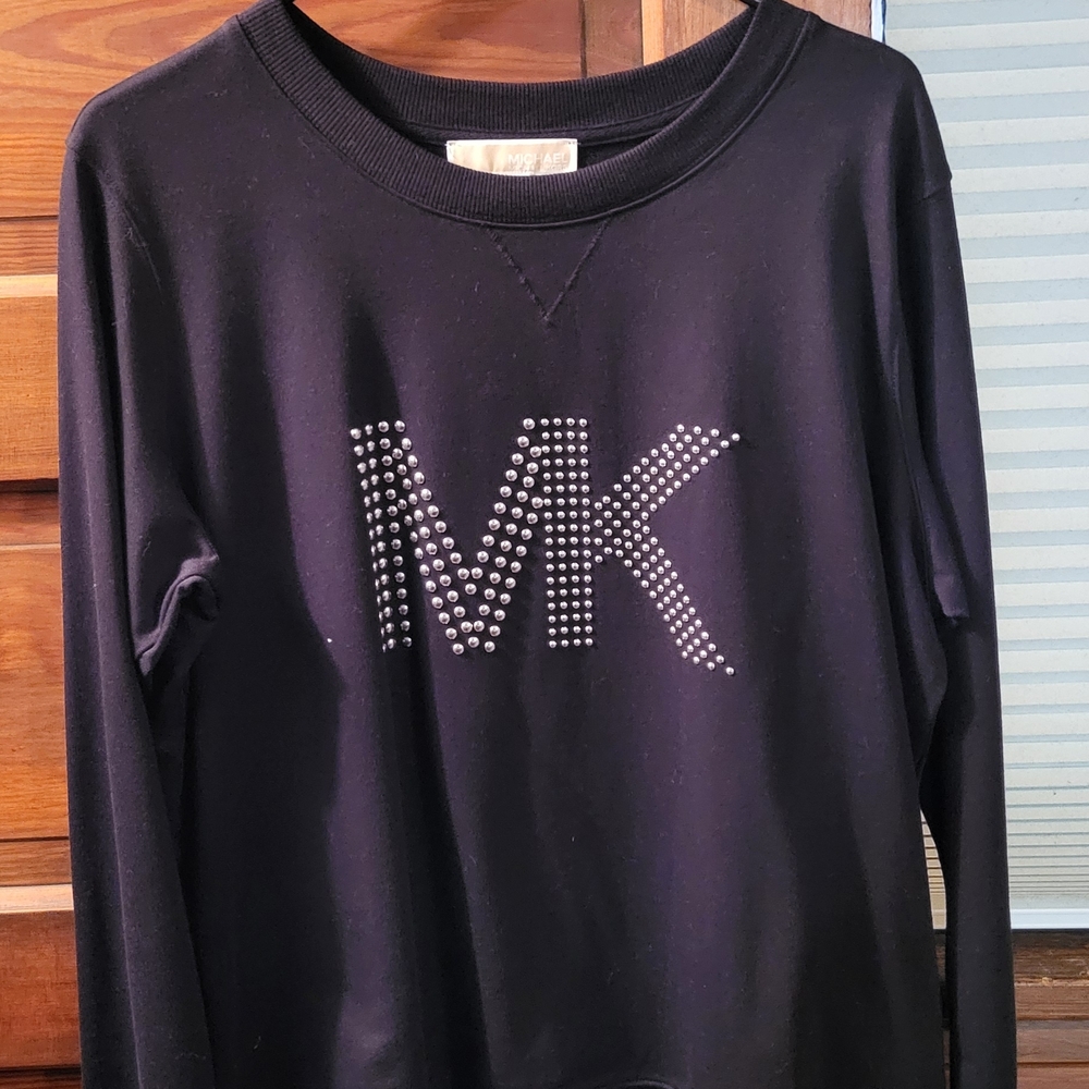 Michael Kors Metal Studded Logo Sweatshirt